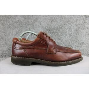 Ecco | Shoes | Ecco Mens Brown Leather Dress Shoes Medium Brown Square Toe  Classic Menswear 8 | Poshmark